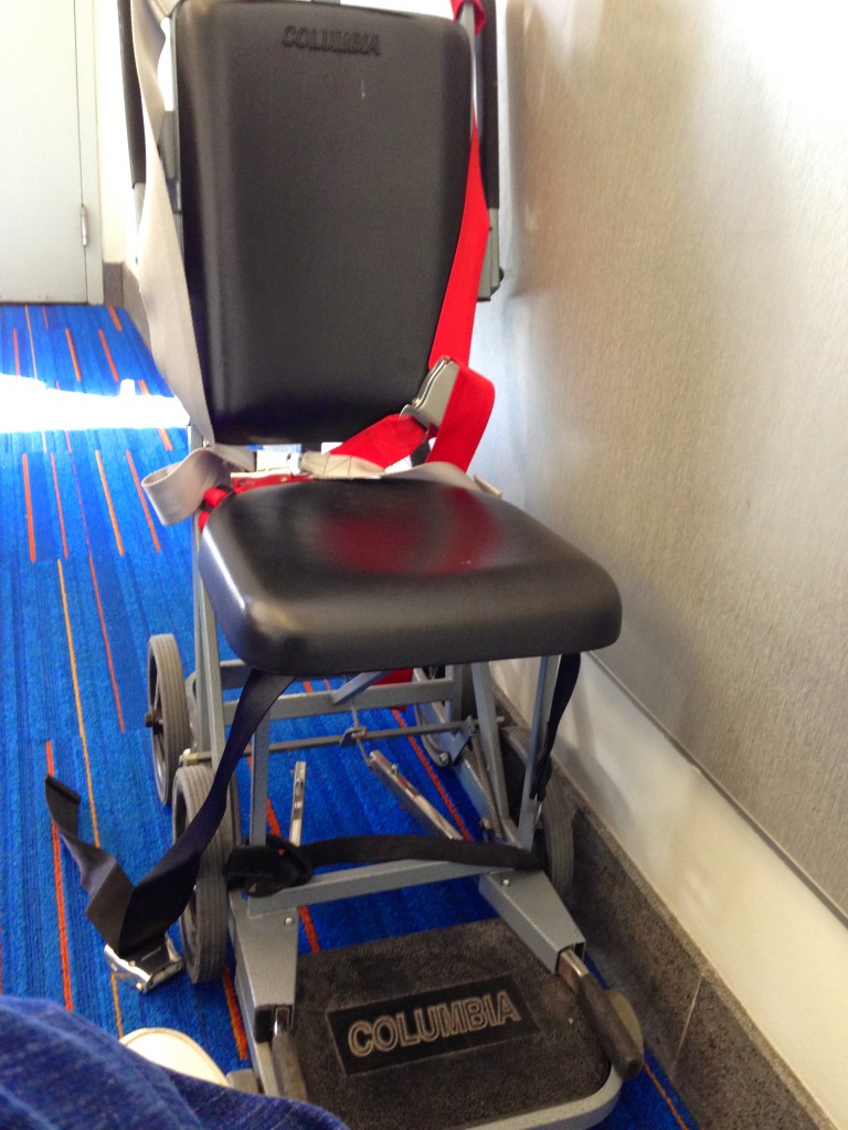 The Transfer Wheelchair you use to get on the airplane
